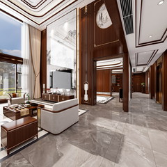 新中式挑空别墅